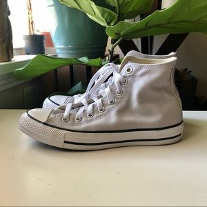 Light Grey High Top Converse